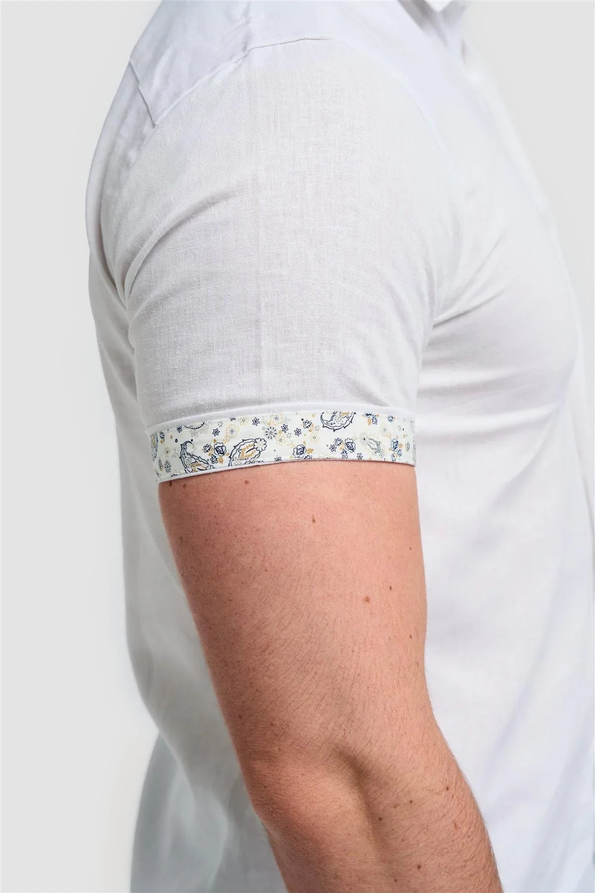 Chemise manches courtes Cavani Matera blanche