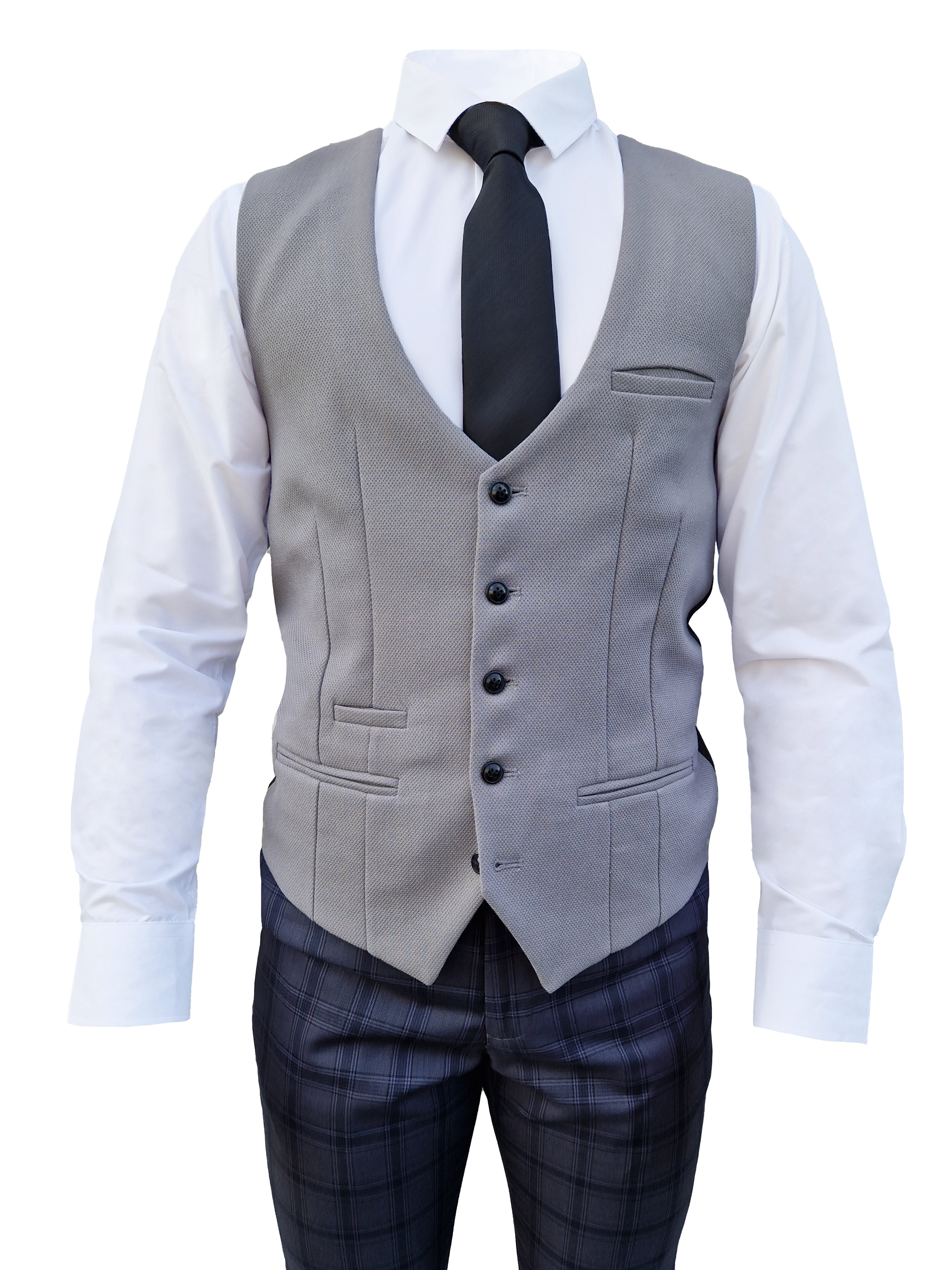 Costume pour hommes 3 pièces Jose Gris - Mix and Match