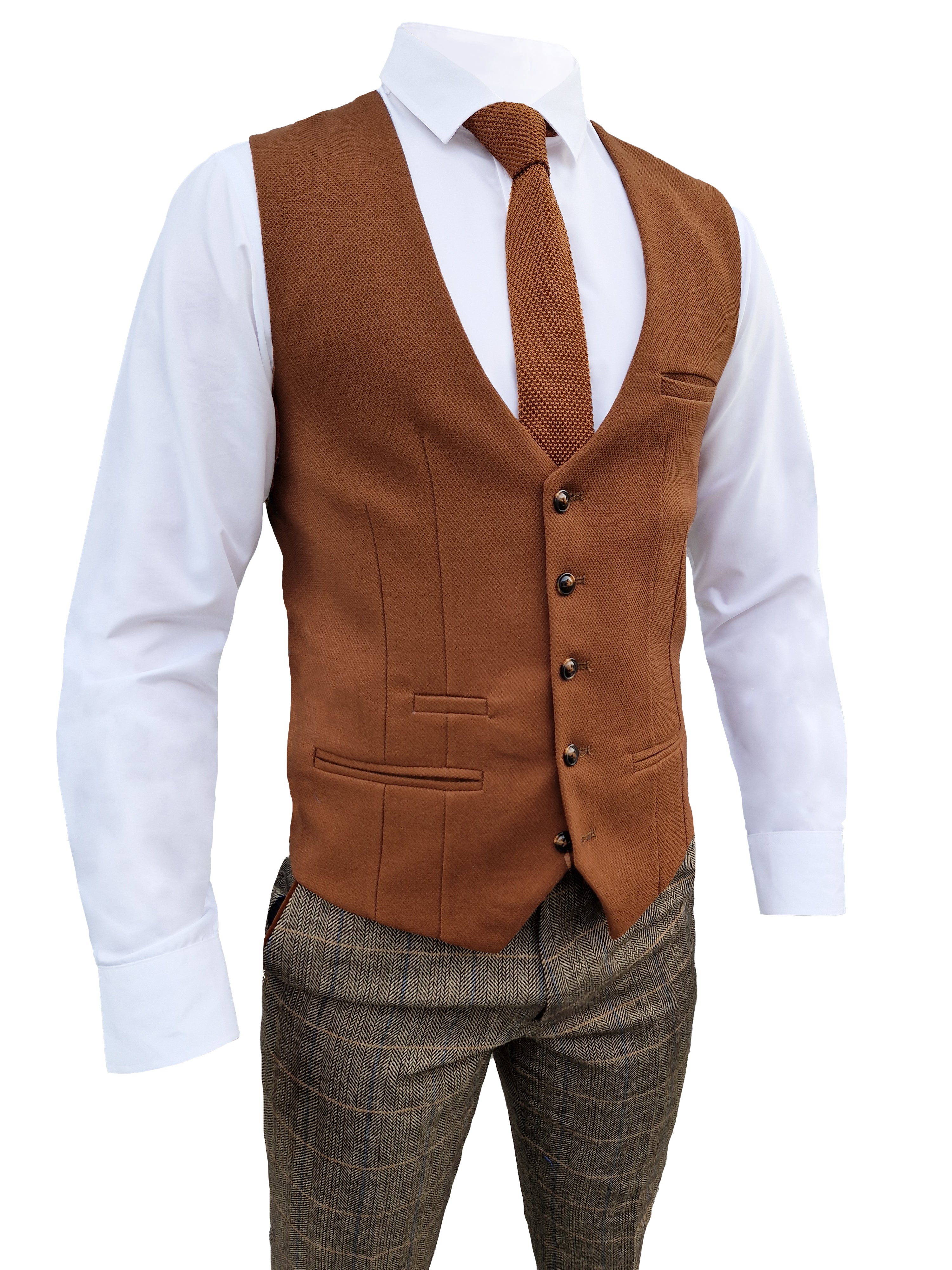 Costume trois pièces pour homme Marc Darcy Herringbone