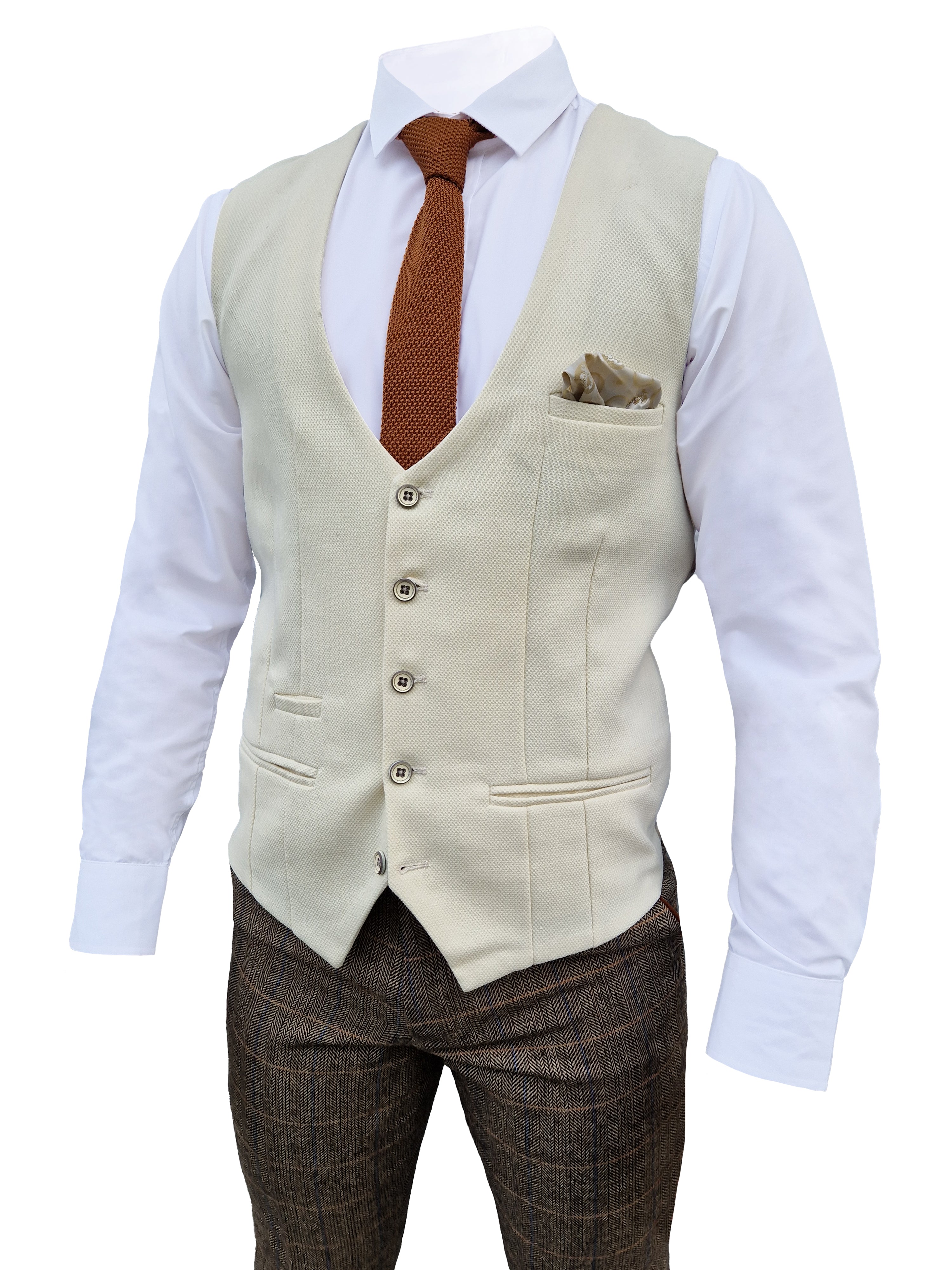 Mix and match - Costume pour hommes 3 pièces Herringbone