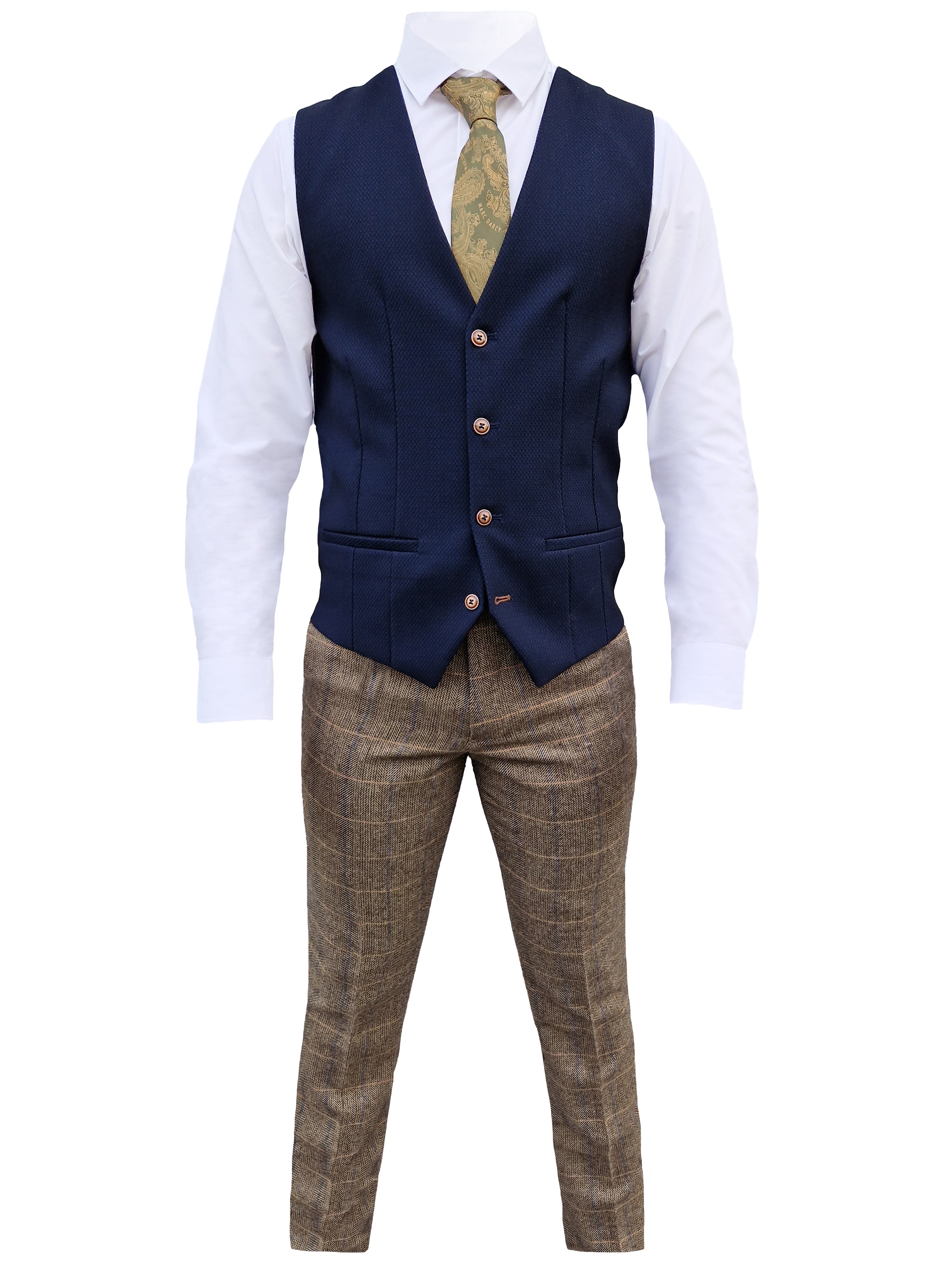 Mix and match - Costume pour hommes 3 pièces Herringbone