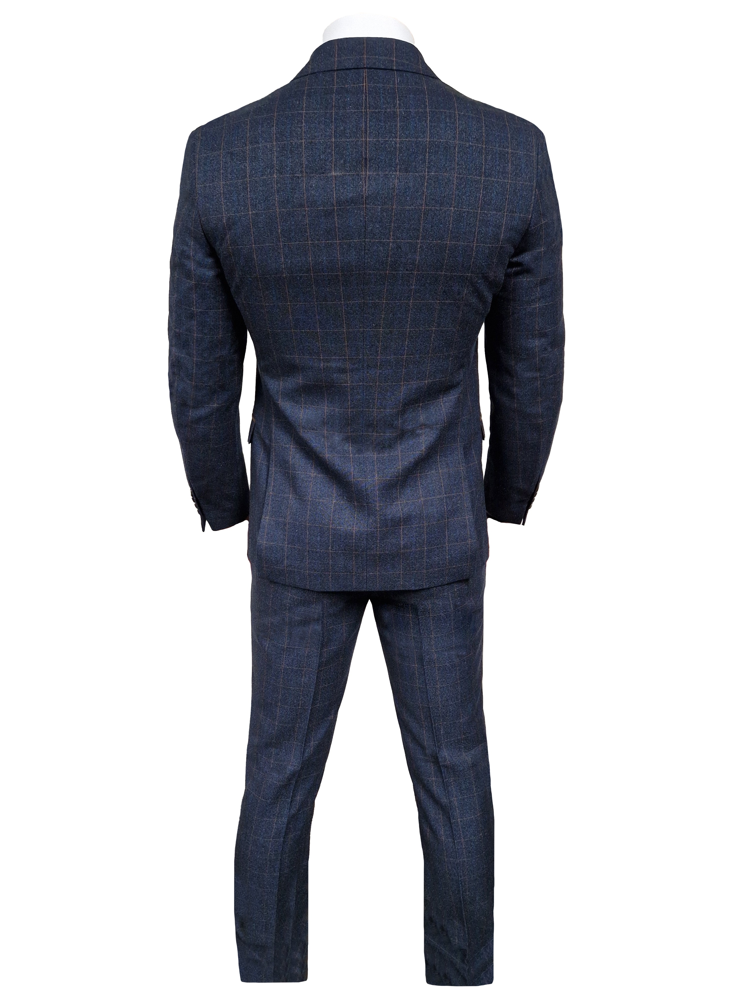 TAVERNY Admiral - Costume homme Check Marine