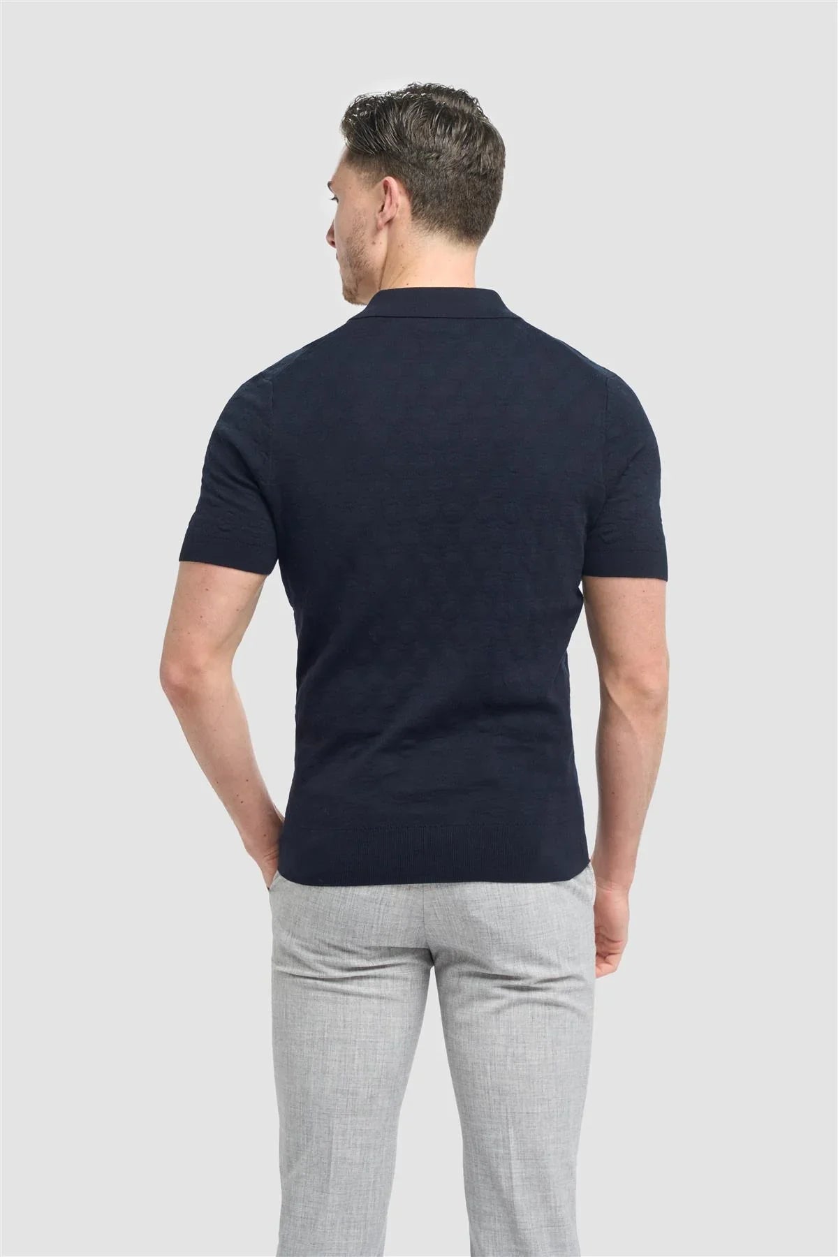 Polo Cavani Armando bleu marine