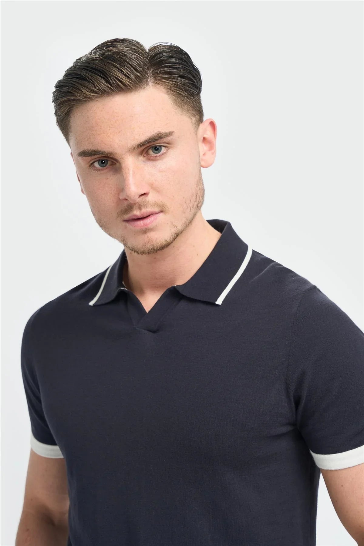 Polo Cavani Enrico bleu marine