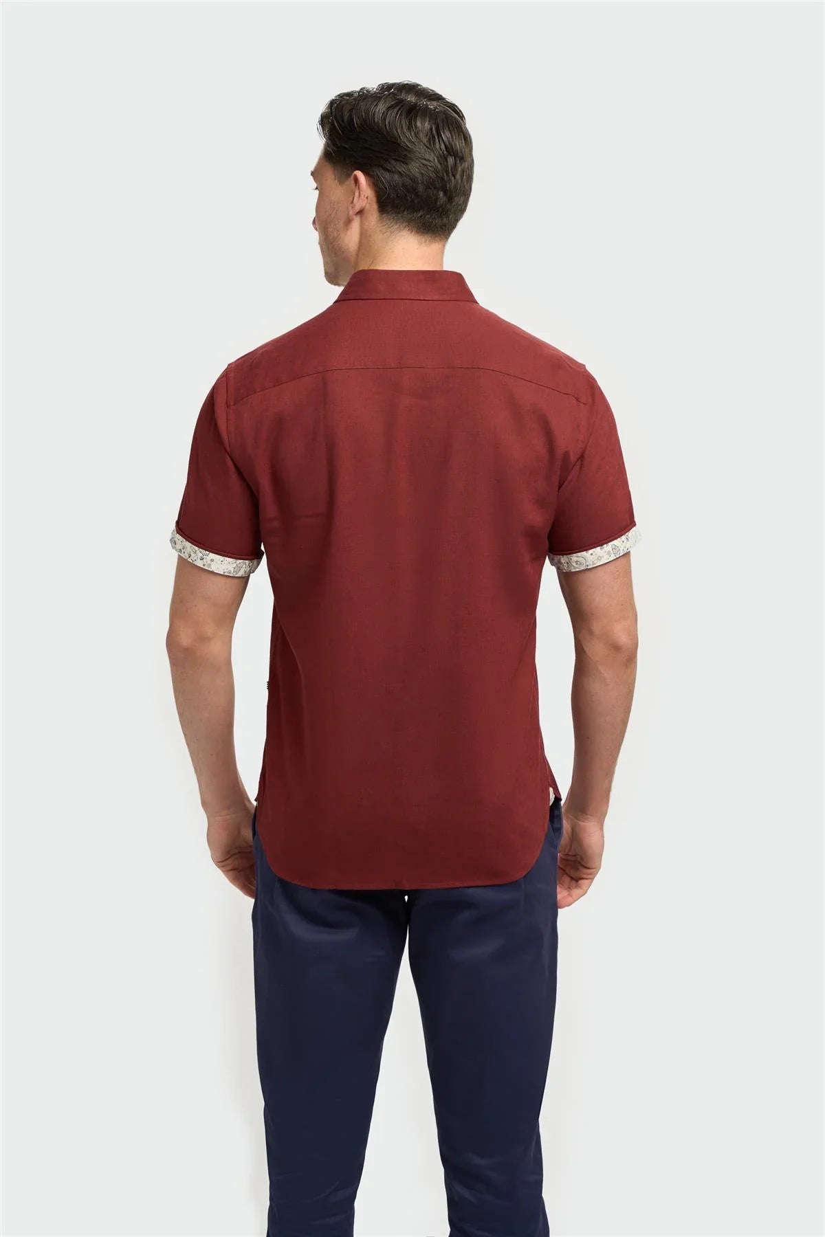 Chemise manches courtes Cavani Matera rouille