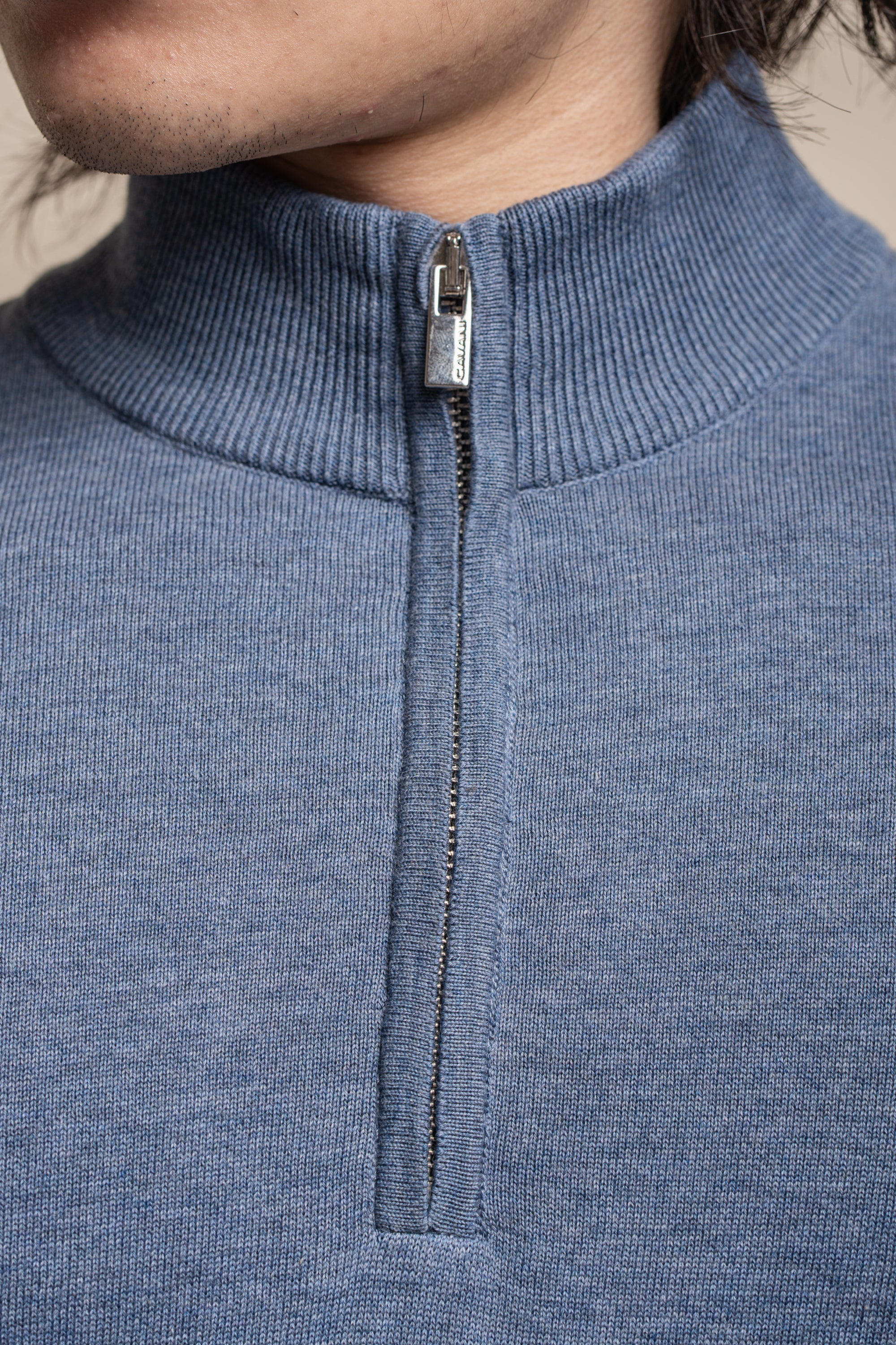 Cavani Avanti Grey - Pull pour hommes avec fermeture éclair