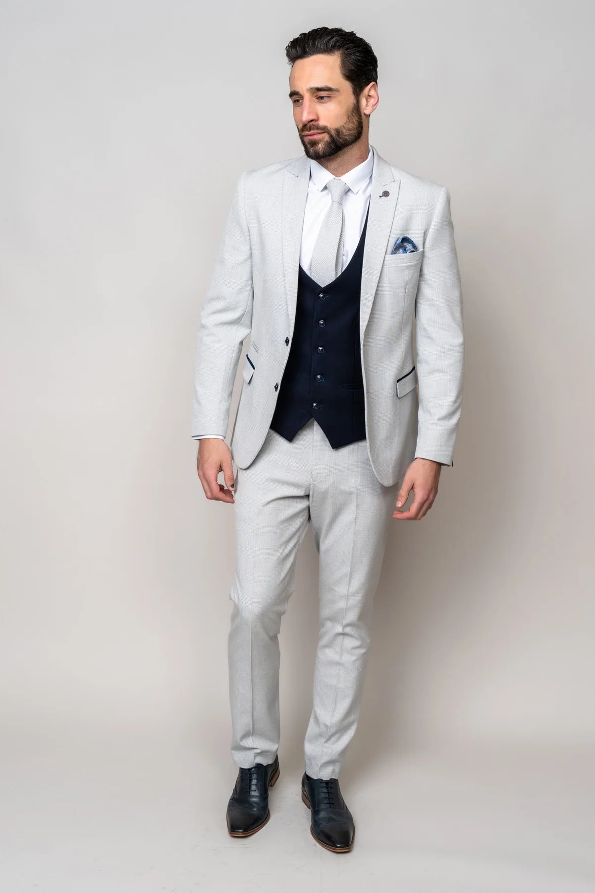 Costume pour homme 3 pièces Marc Darcy Bromley Blanc