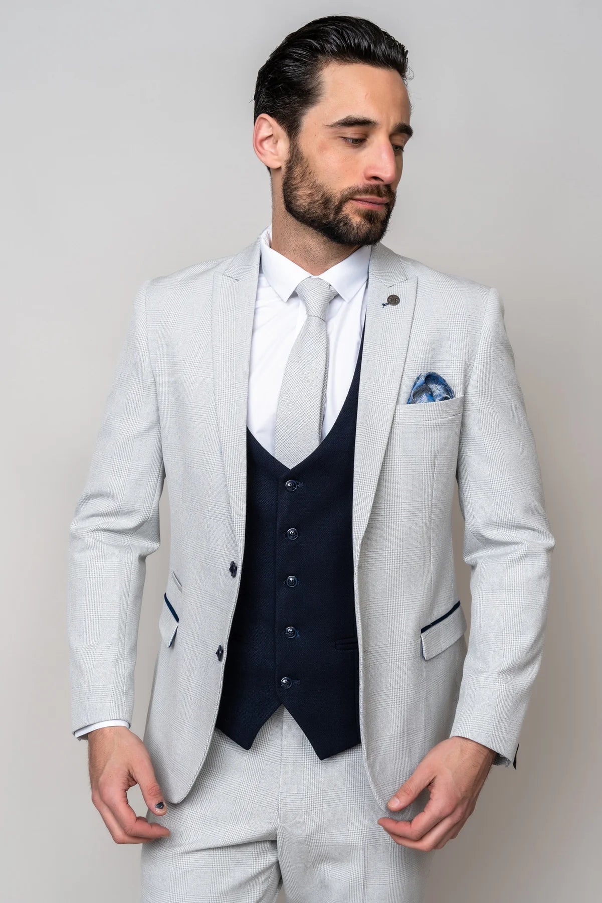 Costume pour homme 3 pièces Marc Darcy Bromley Blanc