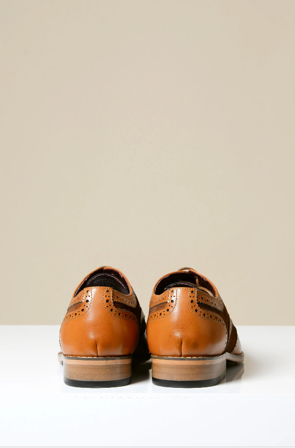 Chaussures en cuir marron Marc Darcy Bradley - Wingtip