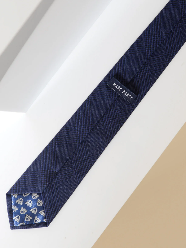 Cravate Bromley Bleu Marine - Marc darcy - Gentleman set