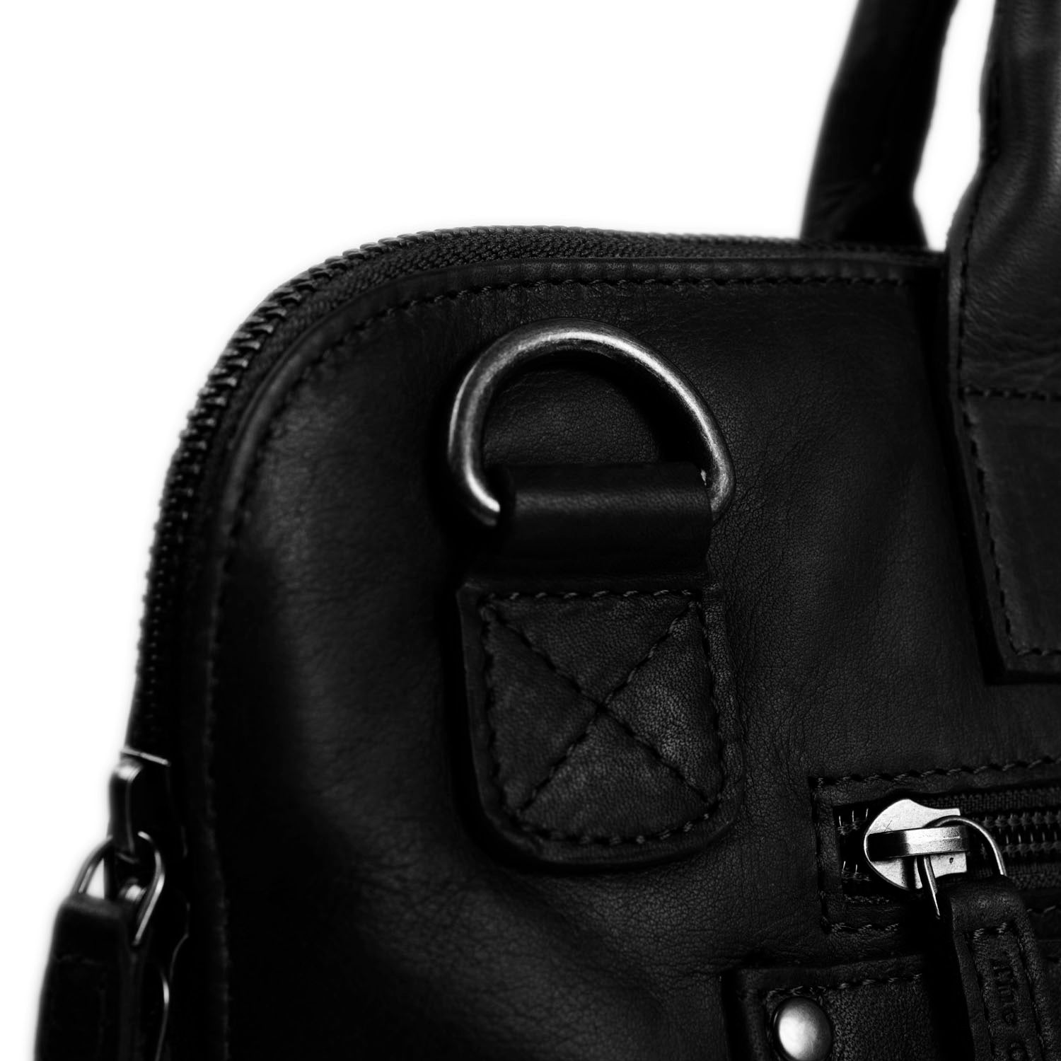 Sac pour ordinateur portable en cuir - The Chesterfield Brand Harvey Noir