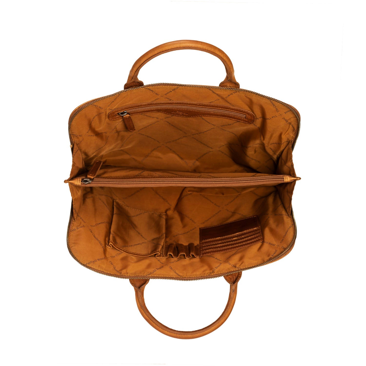 Sac pour ordinateur portable en cuir - The Chesterfield Brand Harvey Cognac