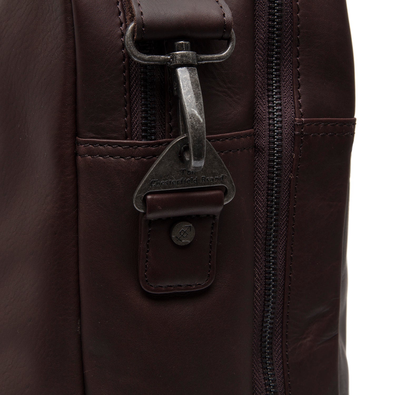 Sac pour ordinateur portable en cuir - The Chesterfield Brand Boston Marron