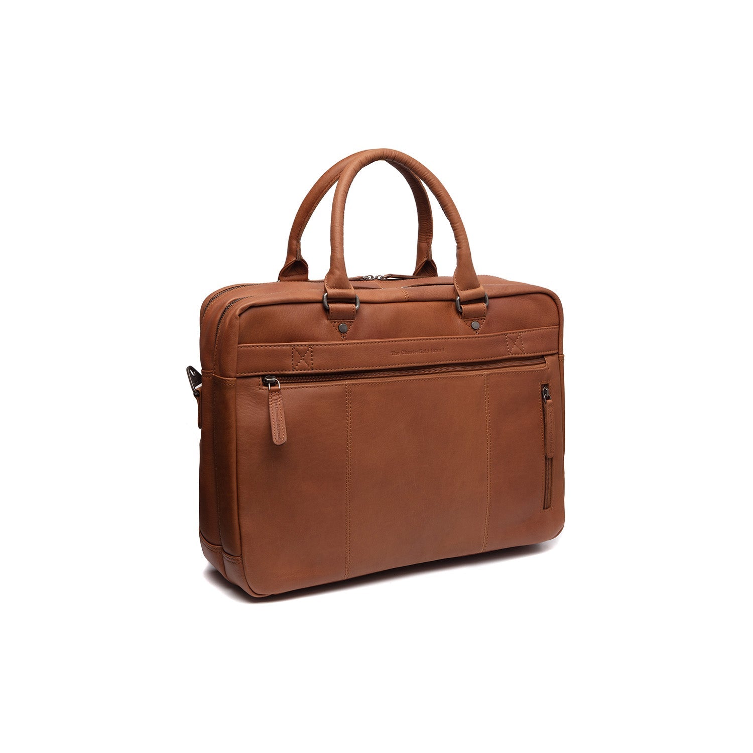 Sac pour ordinateur portable en cuir - The Chesterfield Brand Boston Cognac