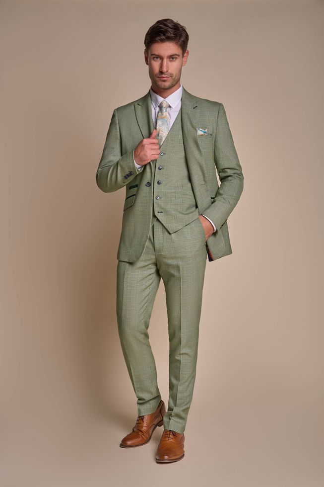 Costume pour homme en vert sauge - Cavani Caridi Sage