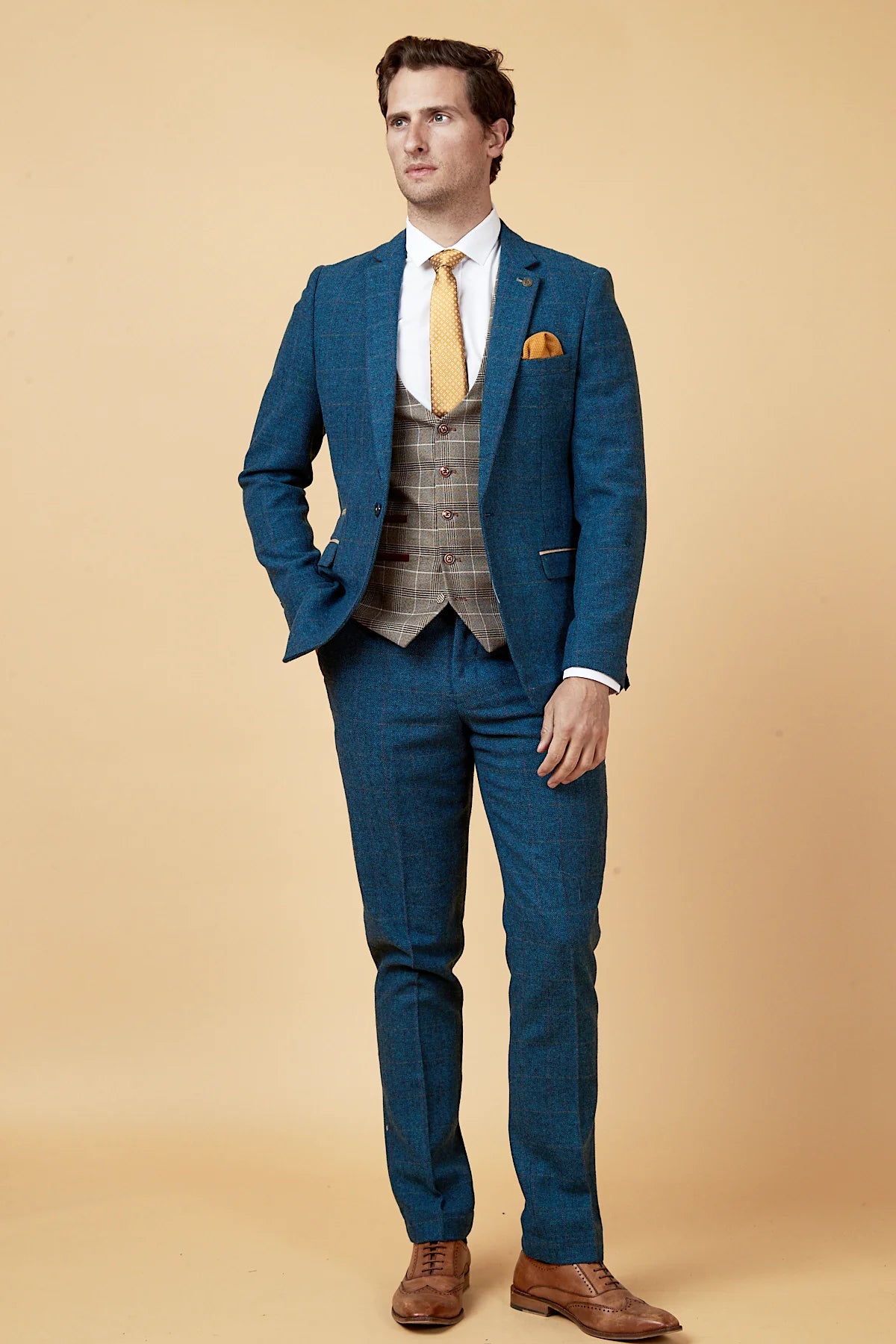 Costume pour homme trois pièces Dion bleu Mix and Match