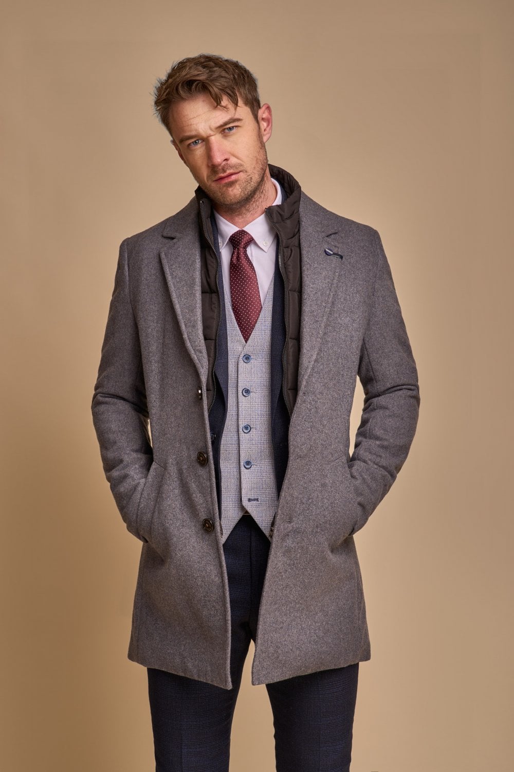 Manteau hommes Sanford - Gris - Cavani - Mantel