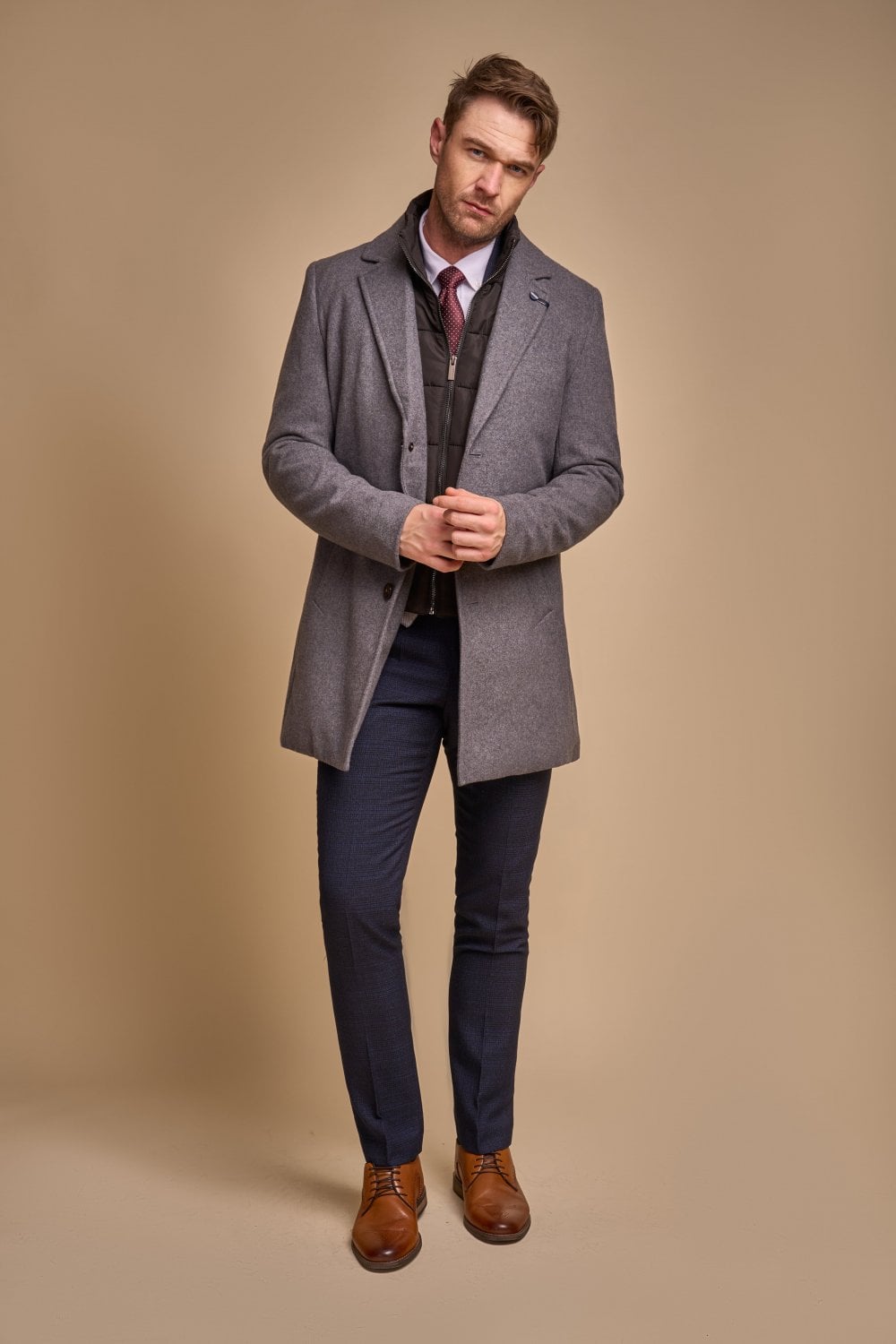 Manteau hommes Sanford - Gris - Cavani - Mantel