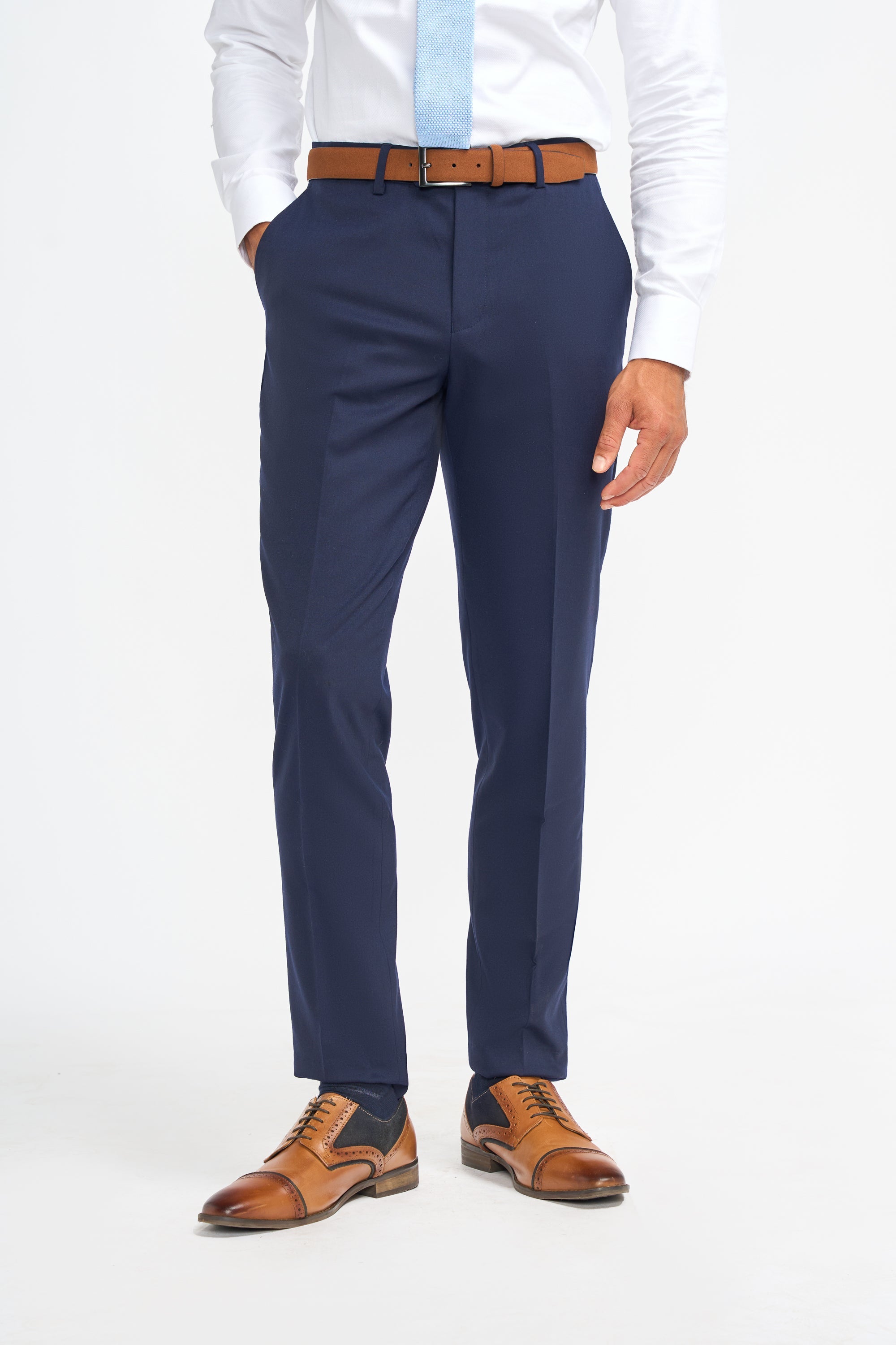 Costume trois pièces pour homme – Cavani James Navy Laine Super 130s