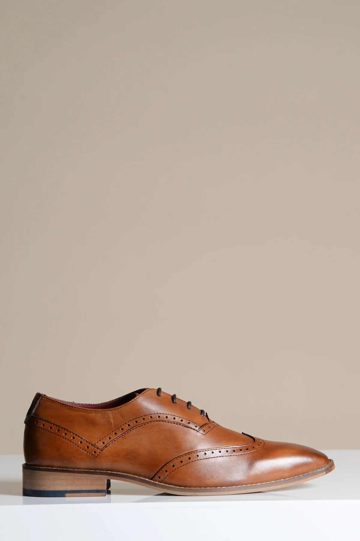 Chaussures en cuir marron Marc Darcy Dawson - Wingtip