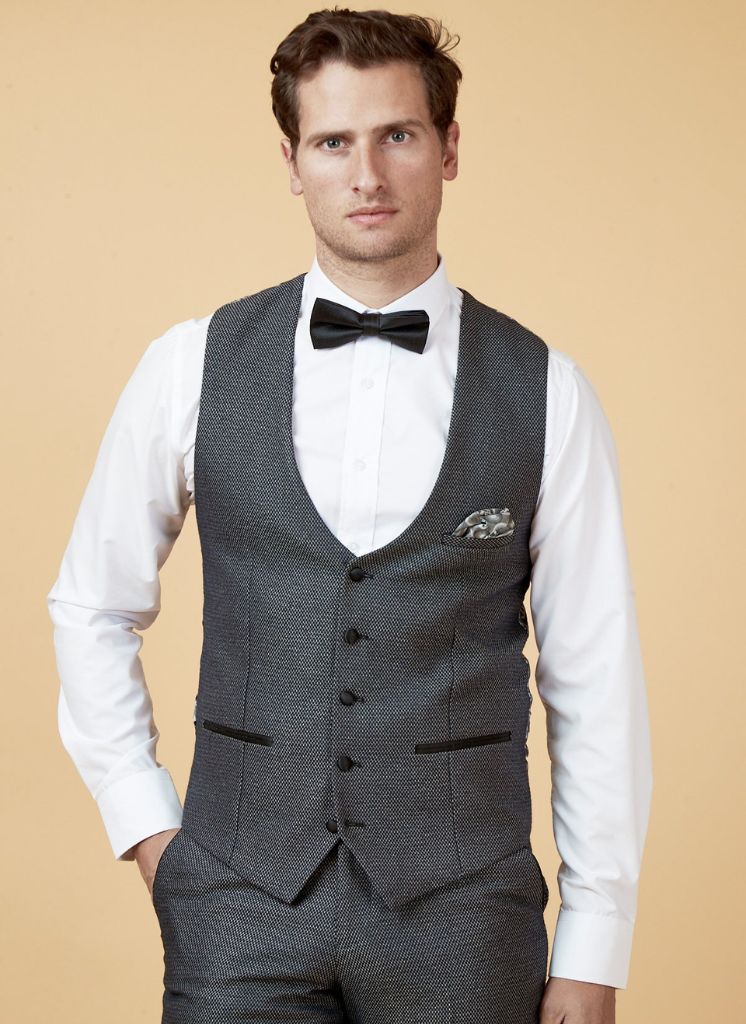 Marc Darcy - Gilet Charcoal Spencer Gris