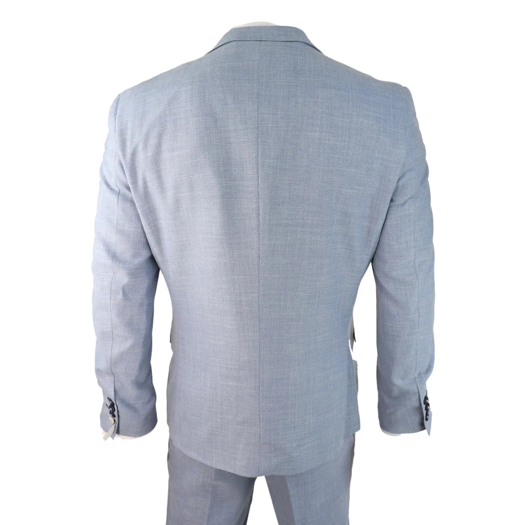 Costume trois - pièces slim fit Cavani Miami Blue Clair