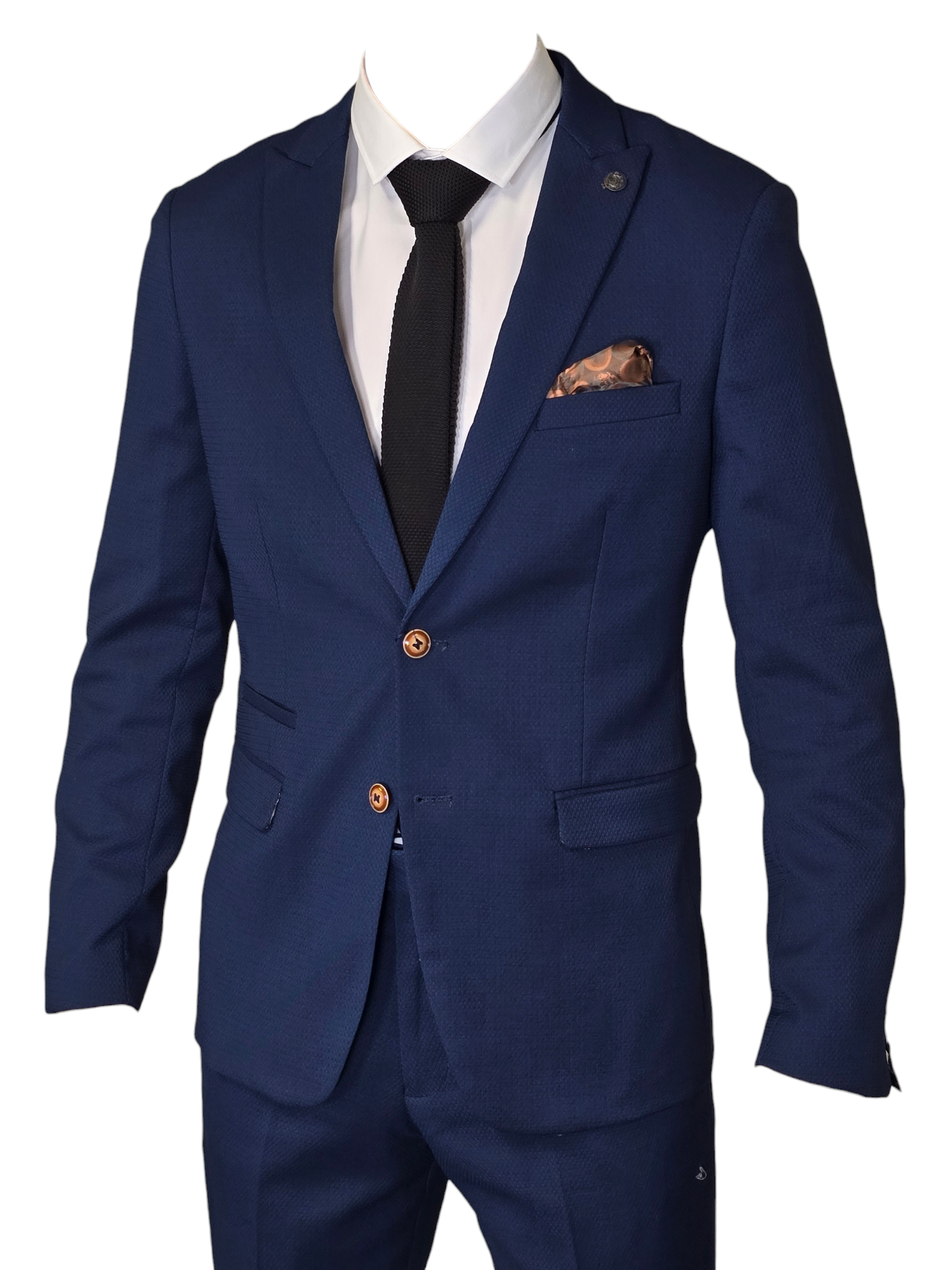 Costume homme bleu royal 2 pièces - Marc Darcy Max Bleu Royal 2pc