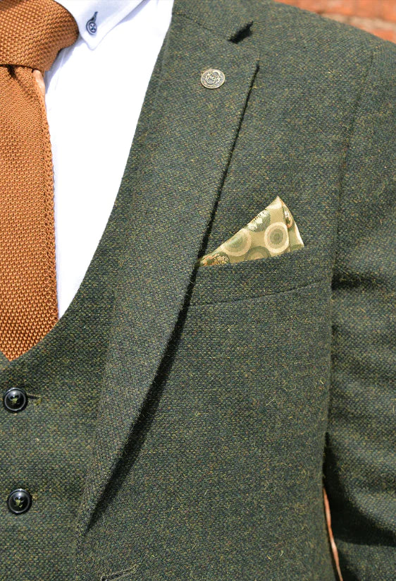 Costume pour homme à trois pièces Tweed Marlow Verts