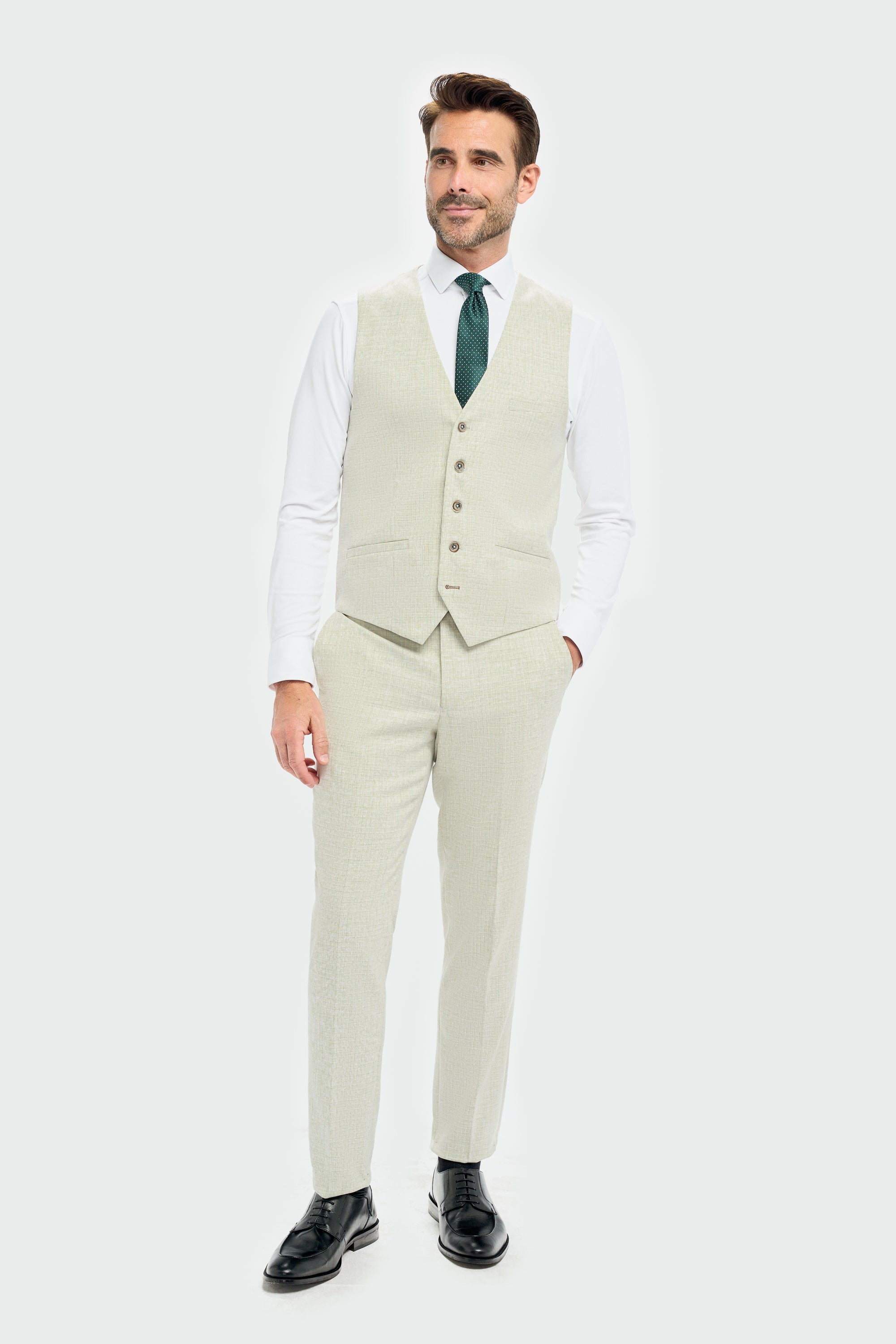 Costume trois pièces homme - Cavani Tropez Sauge