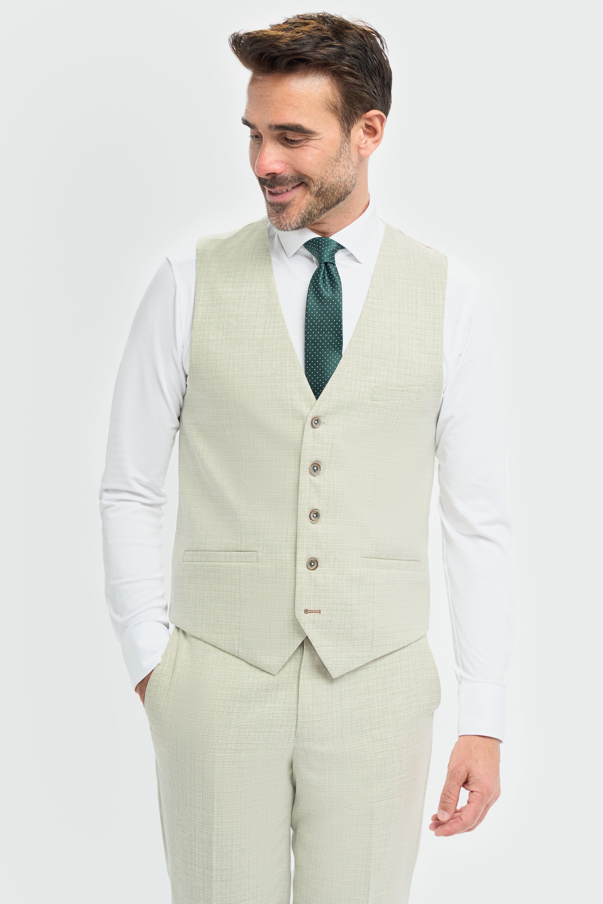 Costume trois pièces homme - Cavani Tropez Sauge