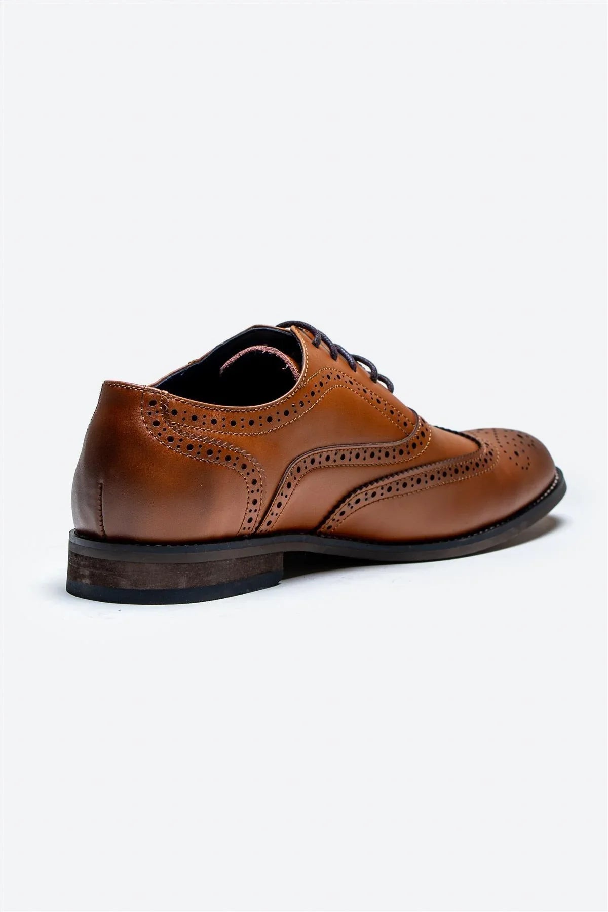 Chaussures Cavani Clark marron clair – Richelieu à bout fleuri