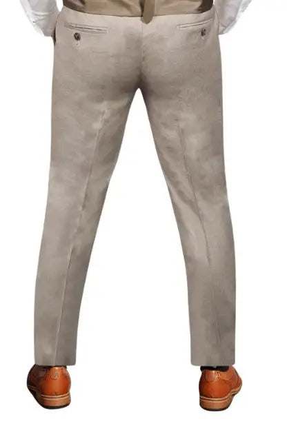 TAVERNY - Pantalon Major Beige