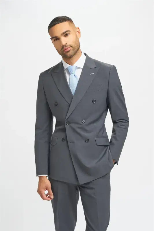 Cavani – Blazer Bond gris anthracite croisé - Blazer