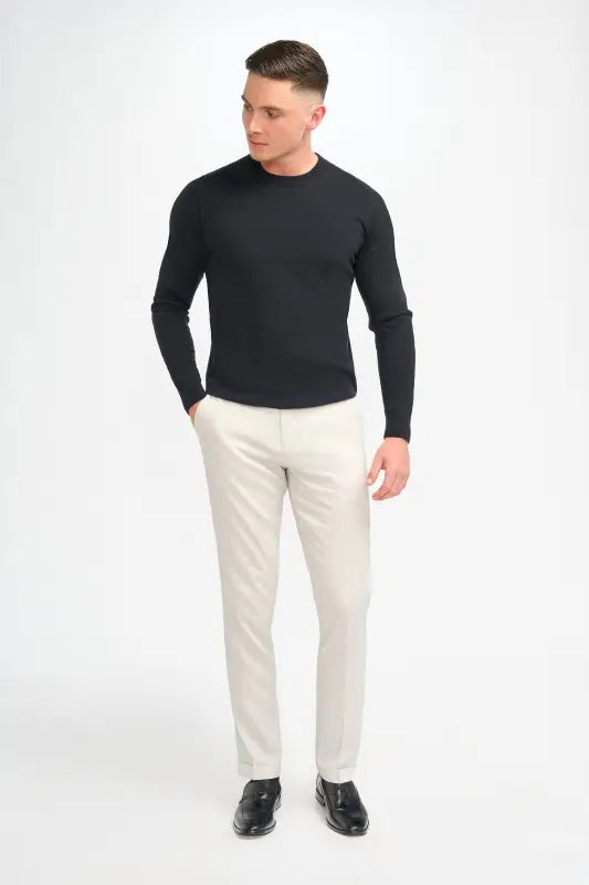 Cavani Connall Olive - Pull en maille pour hommes - pullover