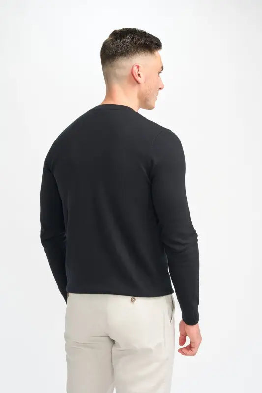 Cavani Connall Olive - Pull en maille pour hommes - pullover