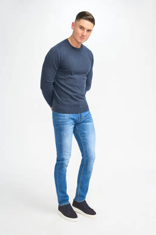 Cavani Connall Olive - Pull en maille pour hommes - pullover