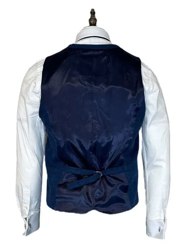 Cavani - Gilet Tweed Orson Bleu - Gilet