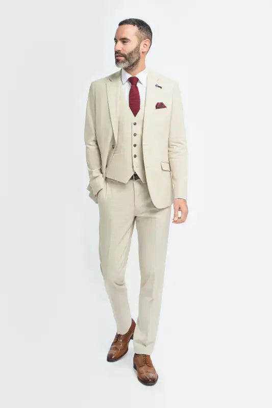 Cavani Hampton - Veste Beige - Colbert
