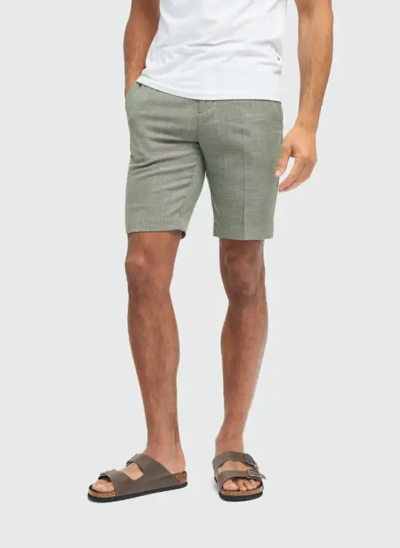 Cavani - Short homme Miami Bleu Marine - 28/XS / Vert sauge