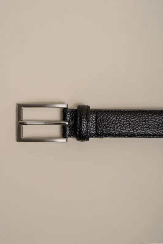 Ceinture en cuir Cavani noire - Riem