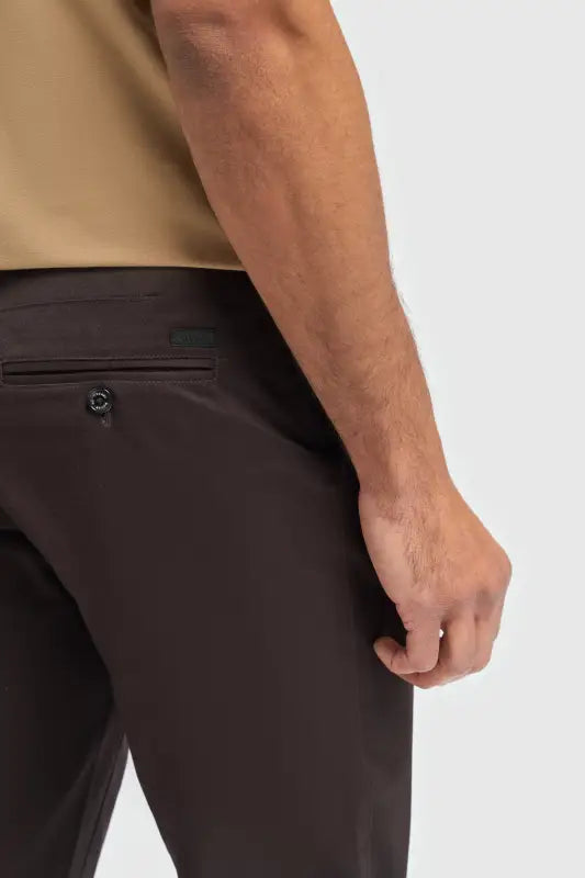 Chino pantalon homme Chocolate - Cavani Dakota Chocolate