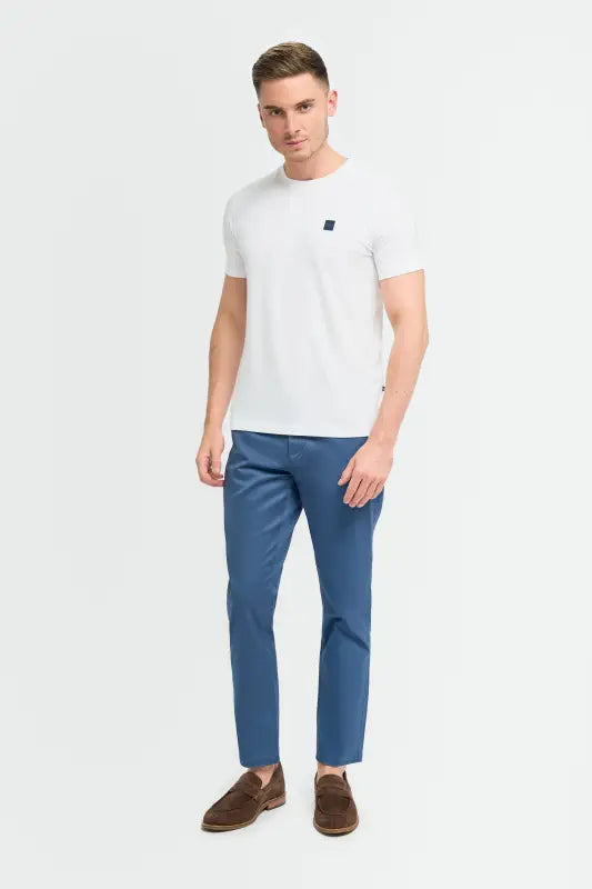 Chino pantalon homme Cobalt - Cavani Dakota - Chino