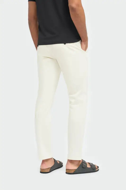 Chino pantalon homme Ecru - Cavani Dakota - Chino