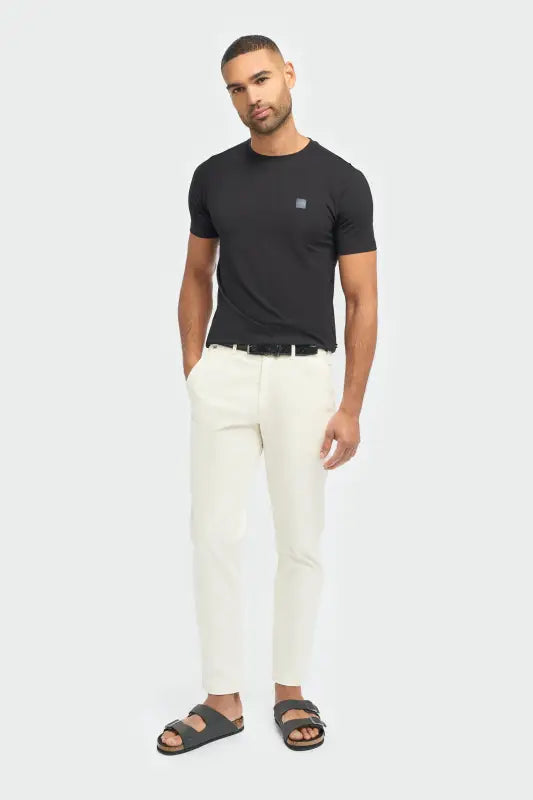 Chino pantalon homme Ecru - Cavani Dakota - Chino