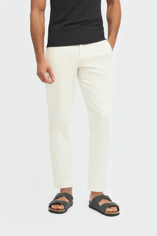 Chino pantalon homme Ecru - Cavani Dakota - Chino