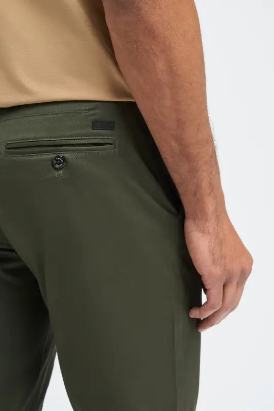 Chino pantalon homme Olive - Cavani Dakota - Chino