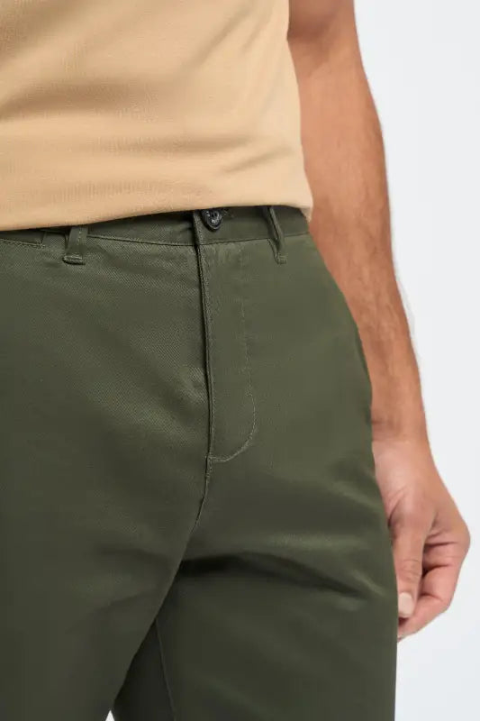 Chino pantalon homme Olive - Cavani Dakota - Chino