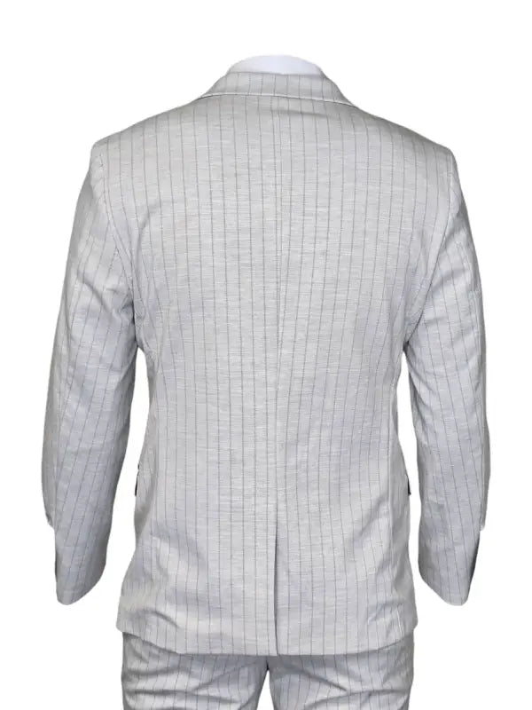 Costume homme à rayures en pierre - Double boutonnage
