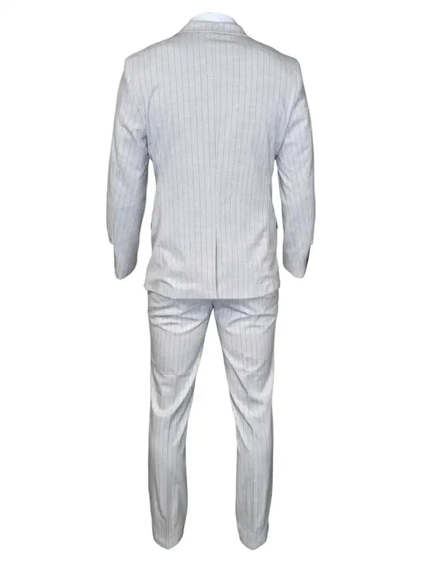 Costume homme à rayures en pierre - Double boutonnage