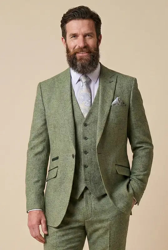 Costume pour homme en vert sauge - Cavani Caridi Sage